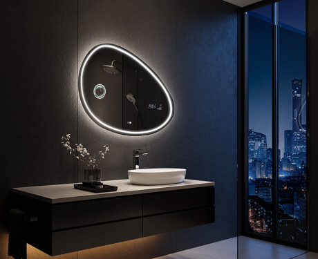 Espejo de baño LED de forma irregular H223 #10