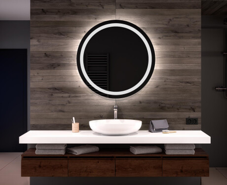 Espejo luz LED redondo baño L33