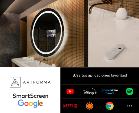 Espejo luz LED redondo baño L33 #7