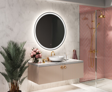 Espejo redondo baño con luz LED L76 #10