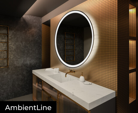Espejo redondo baño con luz LED L76 #2