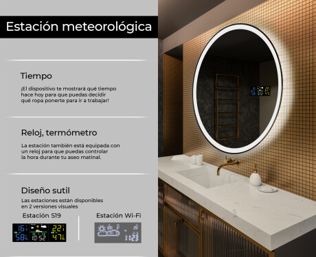 Espejo redondo baño con luz LED L76 #2