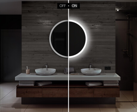 Espejo redondo baño con luz LED L76 #5