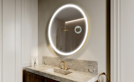 Espejo redondo baño con luz LED L76