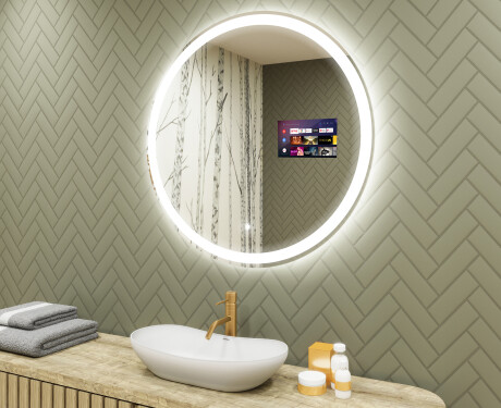 Espejo redondo baño con luz LED L76 90cm - SmartScreen, DualColor
