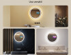 Espejo redondo baño con luz LED L76 90cm - SmartScreen, DualColor #2