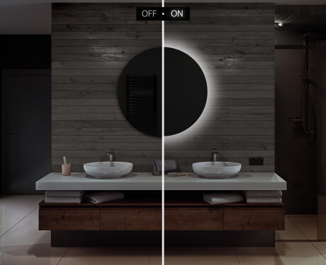 Espejo pared redondo con LED L82 #4