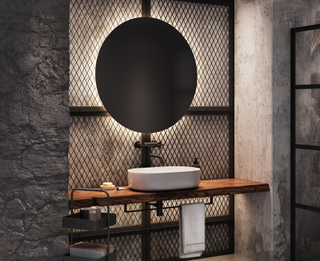 Espejo pared redondo con LED L82 #8