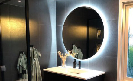 Artforma Espejo de Baño con Iluminación LED - 100x80 - Luz Espejo de Pared  - Diferentes tamaños - retroiluminado Iluminado - T105 : .es: Hogar y  cocina