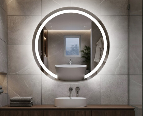 Espejo pared redondo con LED L96