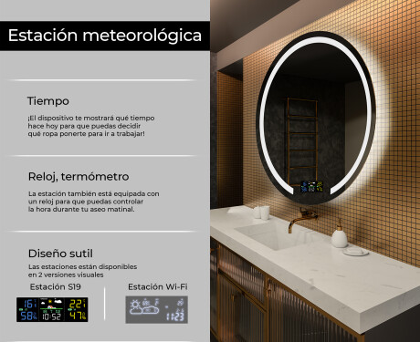 Espejo pared redondo con LED L96 #2