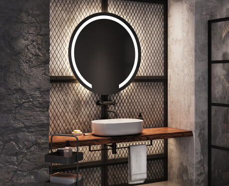 Espejo pared redondo con LED L96 #8