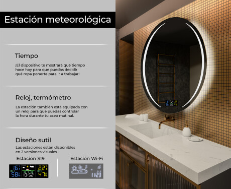 Espejo pared redondo con LED L99 #2