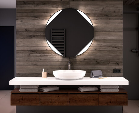 Espejo luz LED redondo baño L114