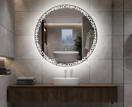 Espejo redondo baño con luz LED L115