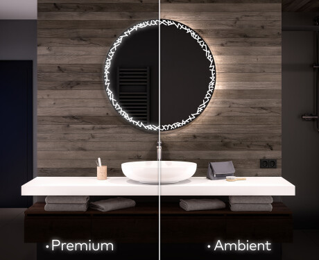 Espejo redondo baño con luz LED L115
