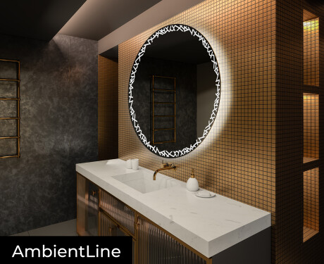 Espejo redondo baño con luz LED L115 #3