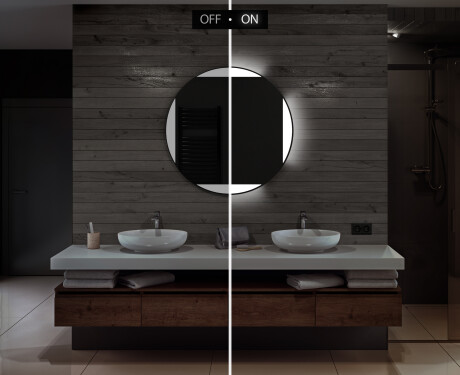 Espejo luz LED redondo baño L116 #5