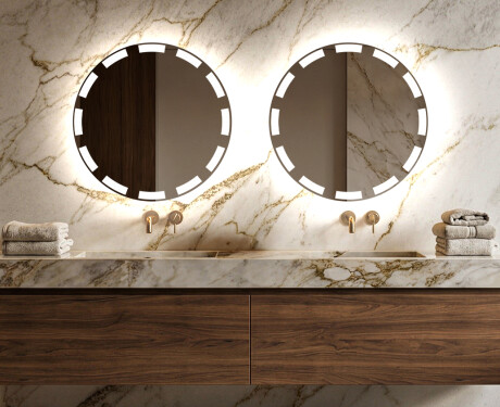Espejo redondo baño con luz LED L117