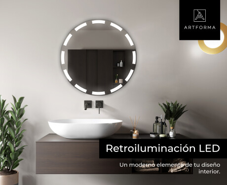 Espejo redondo baño con luz LED L117 #5