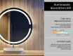 Espejo luz LED redondo baño L118 #4