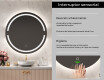 Espejo luz LED redondo baño L118 #6