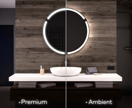 Espejo redondo baño con luz LED L119 #1