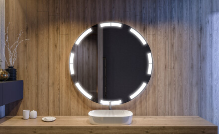Espejo redondo baño con luz LED L120