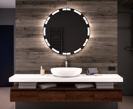 Espejo redondo baño con luz LED L121