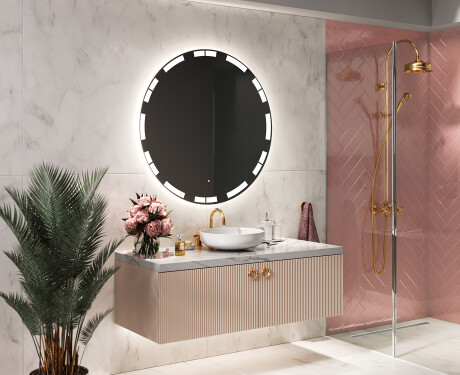 Espejo redondo baño con luz LED L121 #10
