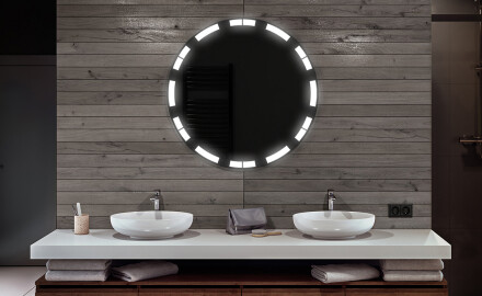 Espejo redondo baño con luz LED L121