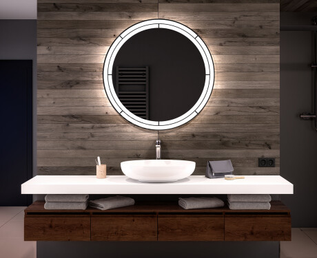 Espejo luz LED redondo baño L122