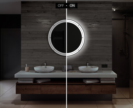 Espejo luz LED redondo baño L122 #5