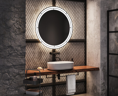Espejo luz LED redondo baño L122 #9