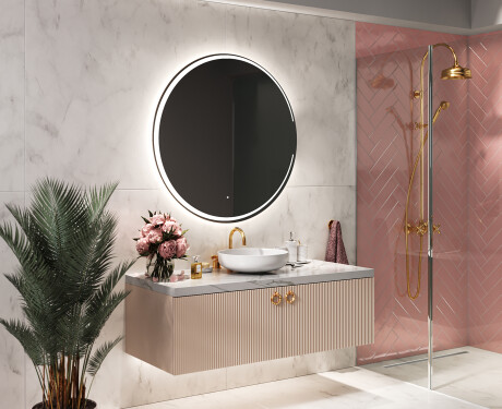 Espejo redondo baño con luz LED L123 #10