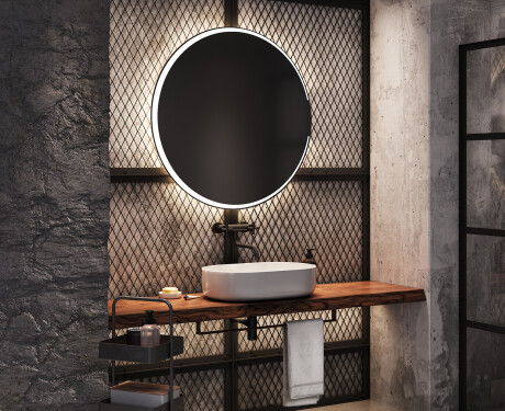 Espejo redondo baño con luz LED L123 #9