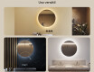 Espejo redondo baño con luz LED 70cm con luz LED fría de 7000K, luz cálida de 3000K o luz neutra de 4500K #2