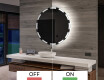 Redondo espejo de baño con luz LED incorporada a pilas L117 #3