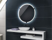 Redondo espejo de baño con luz LED incorporada a pilas L119 #2