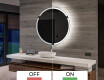 Redondo espejo de baño con luz LED incorporada a pilas L119 #3