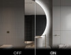 Espejo LED Media Luna Moderno - Iluminación de Estilo para Baño A221 #3