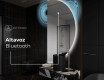 Espejo LED Media Luna Moderno - Iluminación de Estilo para Baño A221 #5