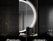 Espejo LED Media Luna Moderno - Iluminación de Estilo para Baño A222
