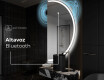 Espejo LED Media Luna Moderno - Iluminación de Estilo para Baño A222 #6