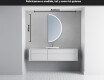 Espejo LED Media Luna Moderno - Iluminación de Estilo para Baño A222 #4