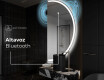 Espejo LED Media Luna Moderno - Iluminación de Estilo para Baño A222 #5