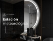 Espejo LED Media Luna Moderno - Iluminación de Estilo para Baño A222 #6
