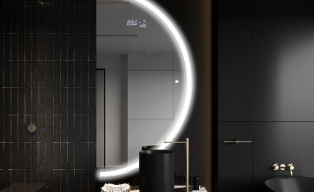 Espejo LED Media Luna Moderno - Iluminación de Estilo para Baño A222