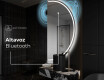 Espejo LED Media Luna Moderno - Iluminación de Estilo para Baño A223 #6