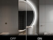 Espejo LED Media Luna Moderno - Iluminación de Estilo para Baño A223 #3